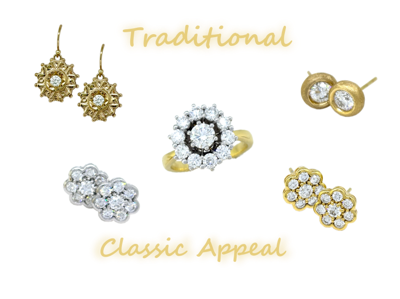 We specialise in traditional classic designed jewellery. Ideal gifts for that special someone.